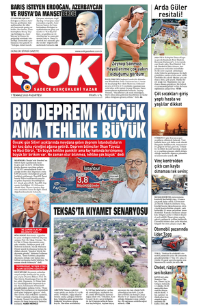 Gazete Şok -07.07.2025 Manşeti