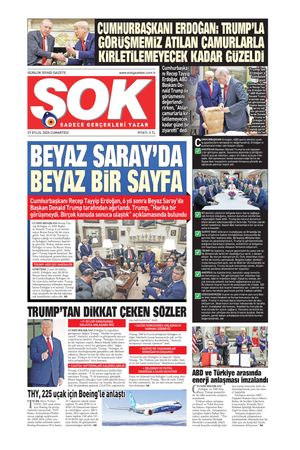 Gazete Şok -27.09.2025 Manşeti