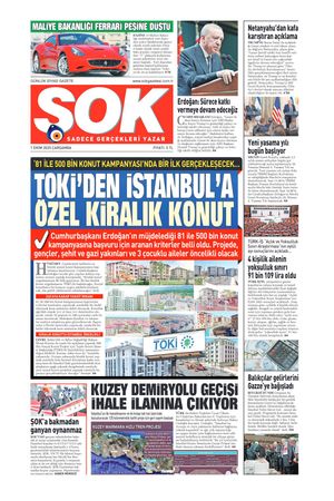 Gazete Şok -01.10.2025 Manşeti