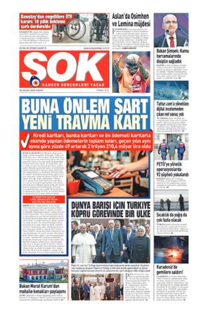 Gazete Şok -30.11.2025 Manşeti