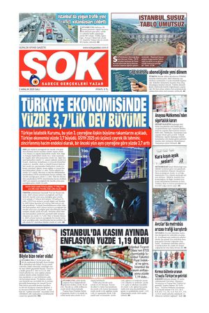 Gazete Şok -02.12.2025 Manşeti