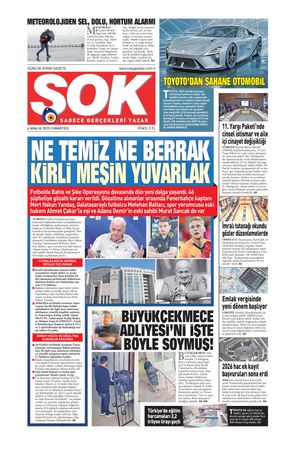 Gazete Şok -06.12.2025 Manşeti