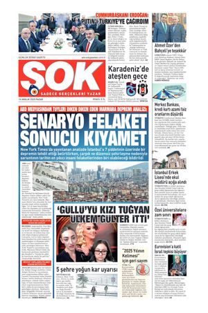 Gazete Şok -14.12.2025 Manşeti