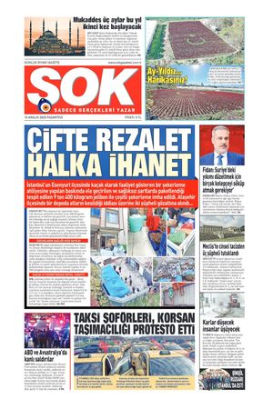 Gazete Şok -15.12.2025 Manşeti