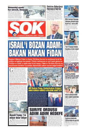 Gazete Şok -19.01.2026 Manşeti