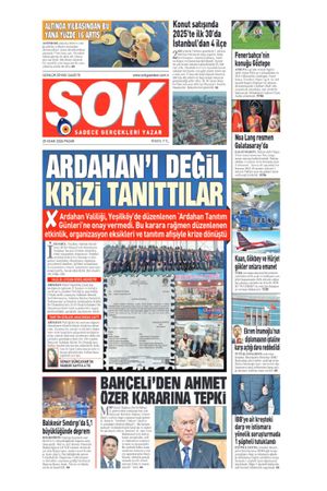 Gazete Şok -25.01.2026 Manşeti