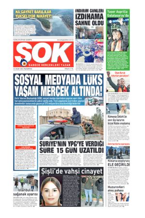 Gazete Şok -26.01.2026 Manşeti