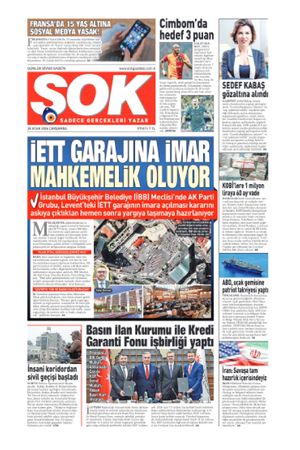 Gazete Şok -28.01.2026 Manşeti