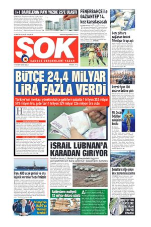 Gazete Şok -17.03.2026 Manşeti