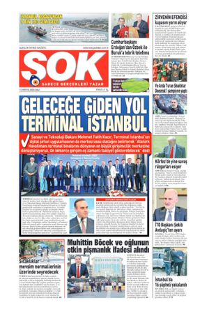 Gazete Şok -12.05.2026 Manşeti