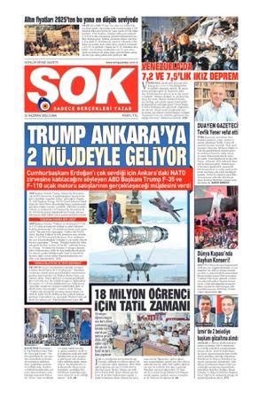 Gazete Şok -26.06.2026 Manşeti