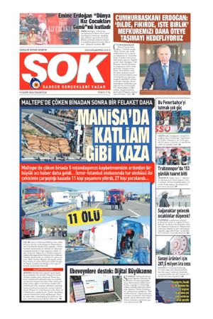 Gazete Şok - 1210.2026 Manşeti