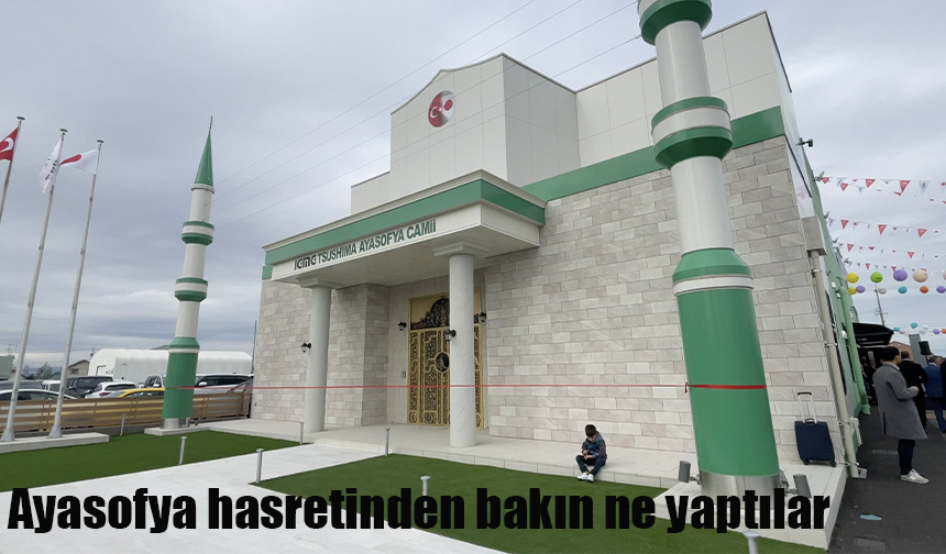 Japonya’daki Türkler "Ayasofya" hasretiyle eski kumarhaneyi cami ve külliyeye çevirdi