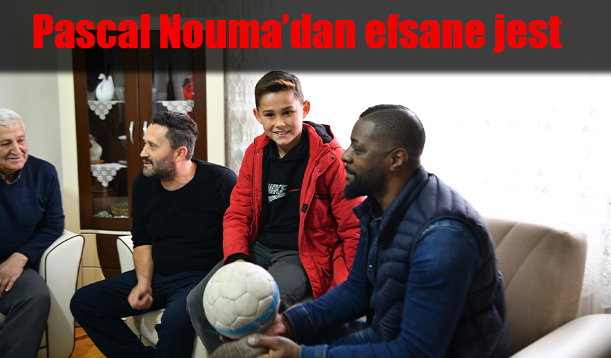 Oğlunun futbol oynamasına izin vermeyen babayı Pascal Nouma ikna etti