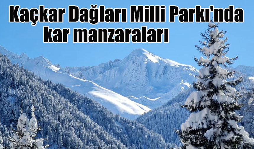 Kaçkar Dağları Milli Parkı'nda kar manzaraları