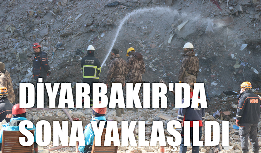 Diyarbakır'da sona yaklaşıldı