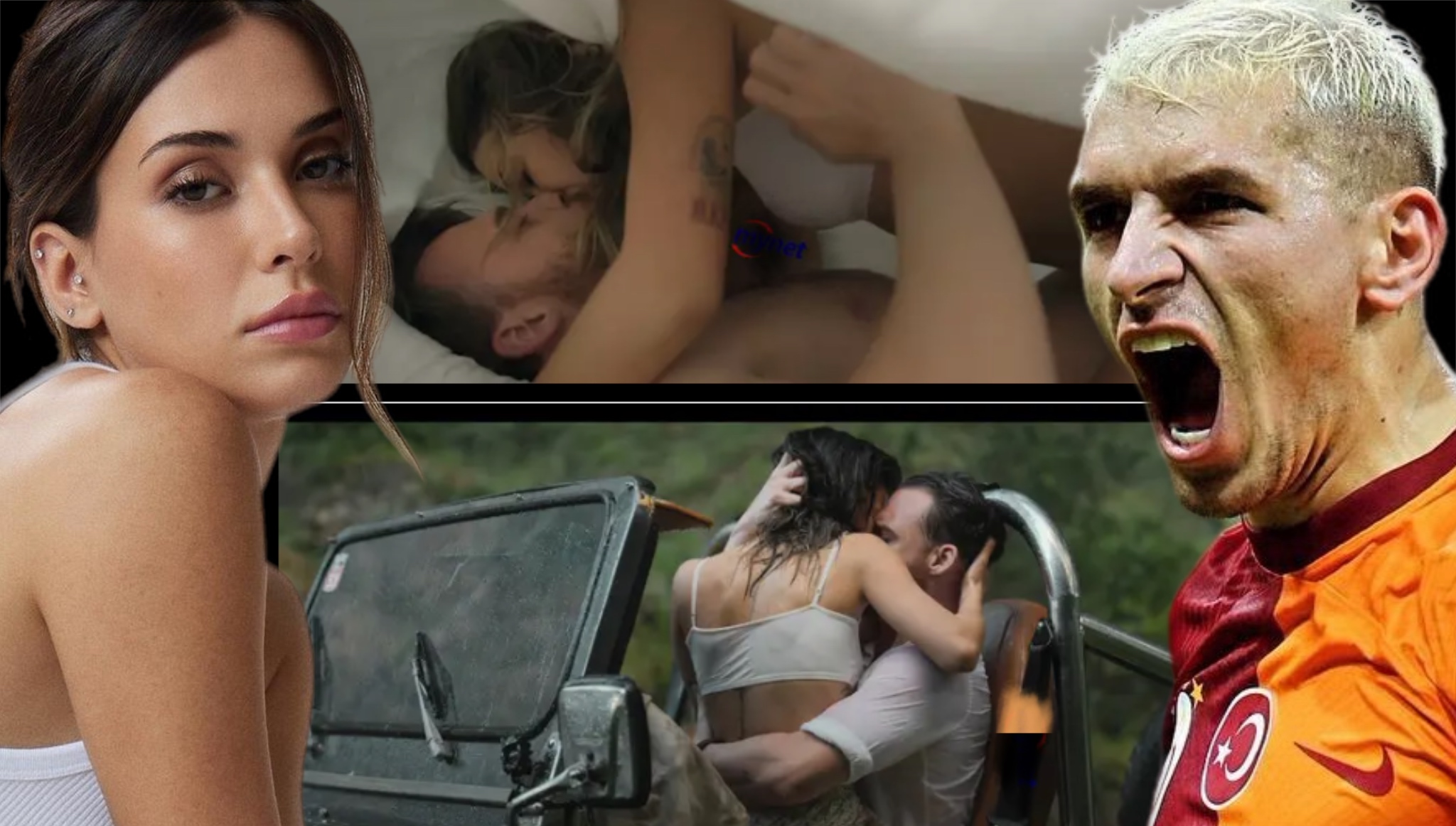 Futbolcu Lucas Torreira ile aşk yaşayan oyuncunun bu sahnelerini Galatasara...