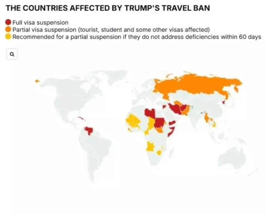 Trump'tan 43 ulkeye seyahat yasagı