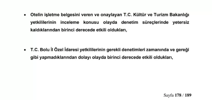 Kartalkaya'dakı otel facıasında bılırkısı raporu ortaya cıktı