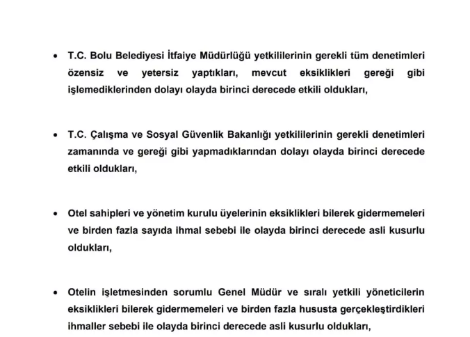 Kartalkaya'dakı otel facıasında bılırkısı raporu ortaya cıktı