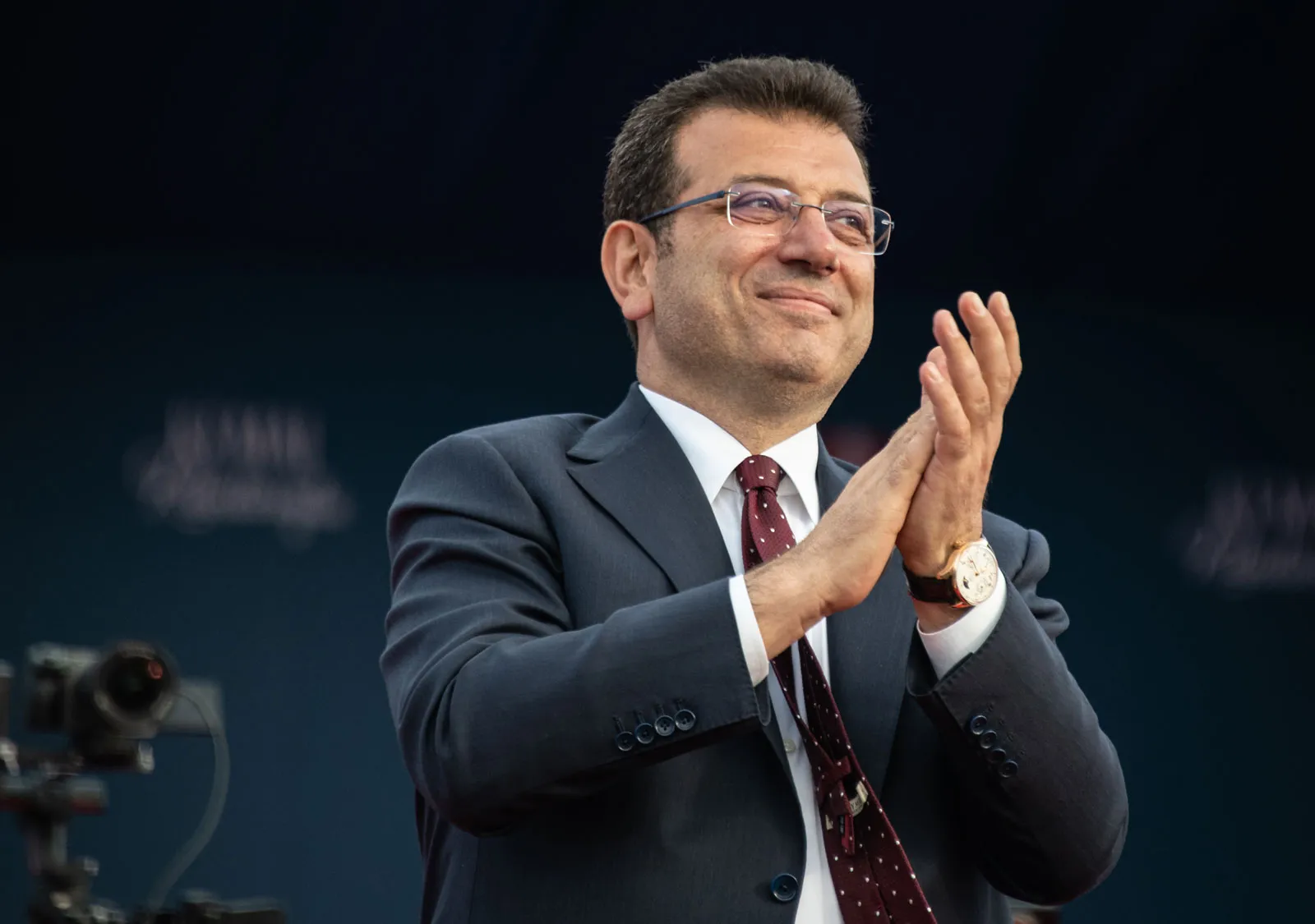 Istanbul Mayor Ekrem Imamoglu Speaks To Supporters At A Political Campaign Rally In The Maltepe District For Istanbul Turkey May 6 2023