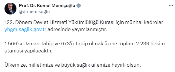 Kemal Memisoglu Tweet