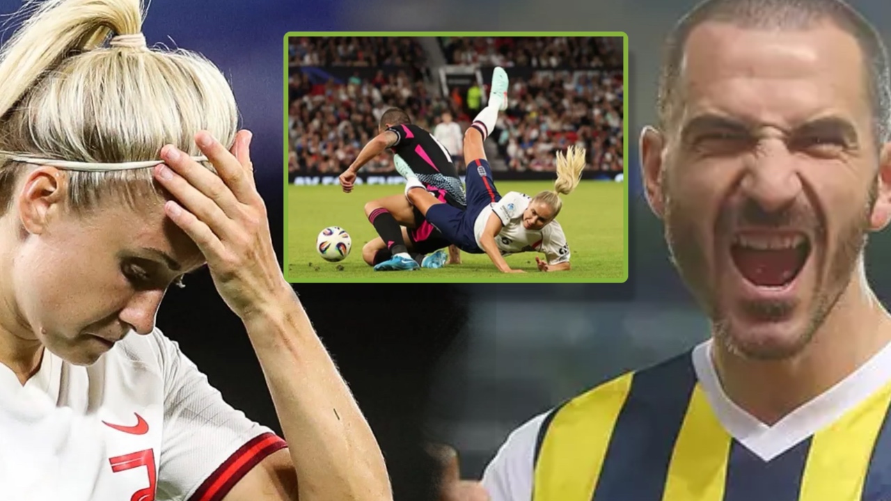 Yardım maçında şok an: Fenerbahçeli Bonucci kadın futbolcuyu yere serdi, sosyal medya patladı!
