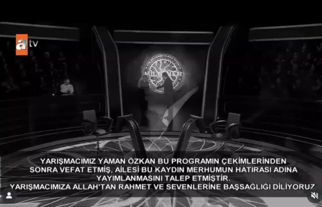 Kim Milyoner Olmak Ister Yarismasinda Aci Kayip 18777722 5534 M