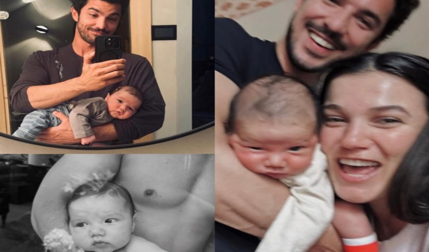 Kaan Yıldırım- Pınar Deniz çifti oğulları Fikret Hakan'ın yüzünü ilk kez paylaştı