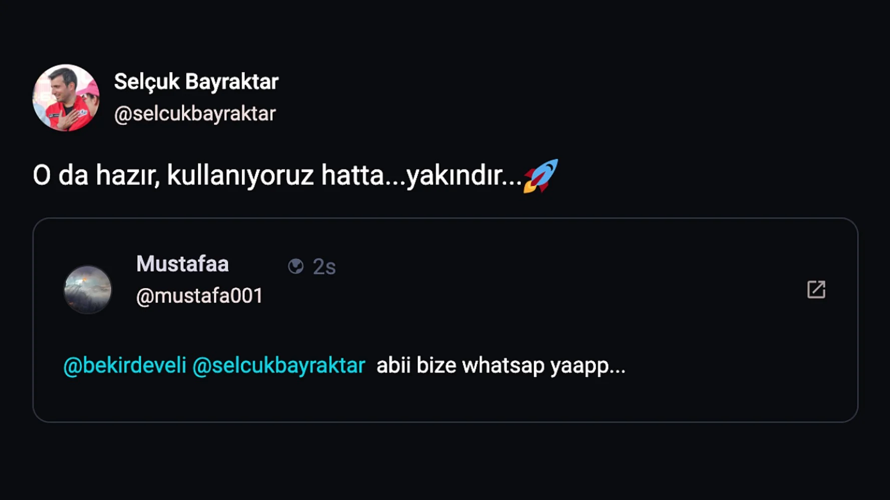071144854 Selcuk Bayraktar Tweet