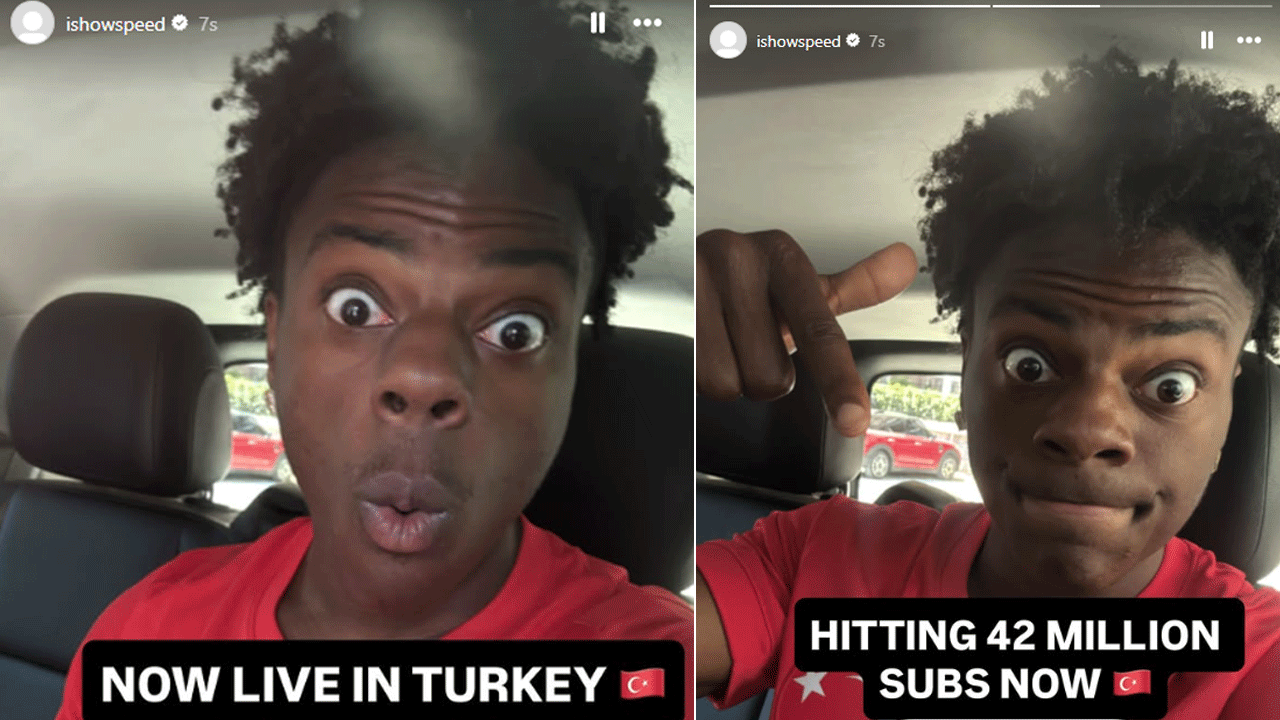 Dünyaca ünlü Youtuber IShowSpeed İstanbul'da!