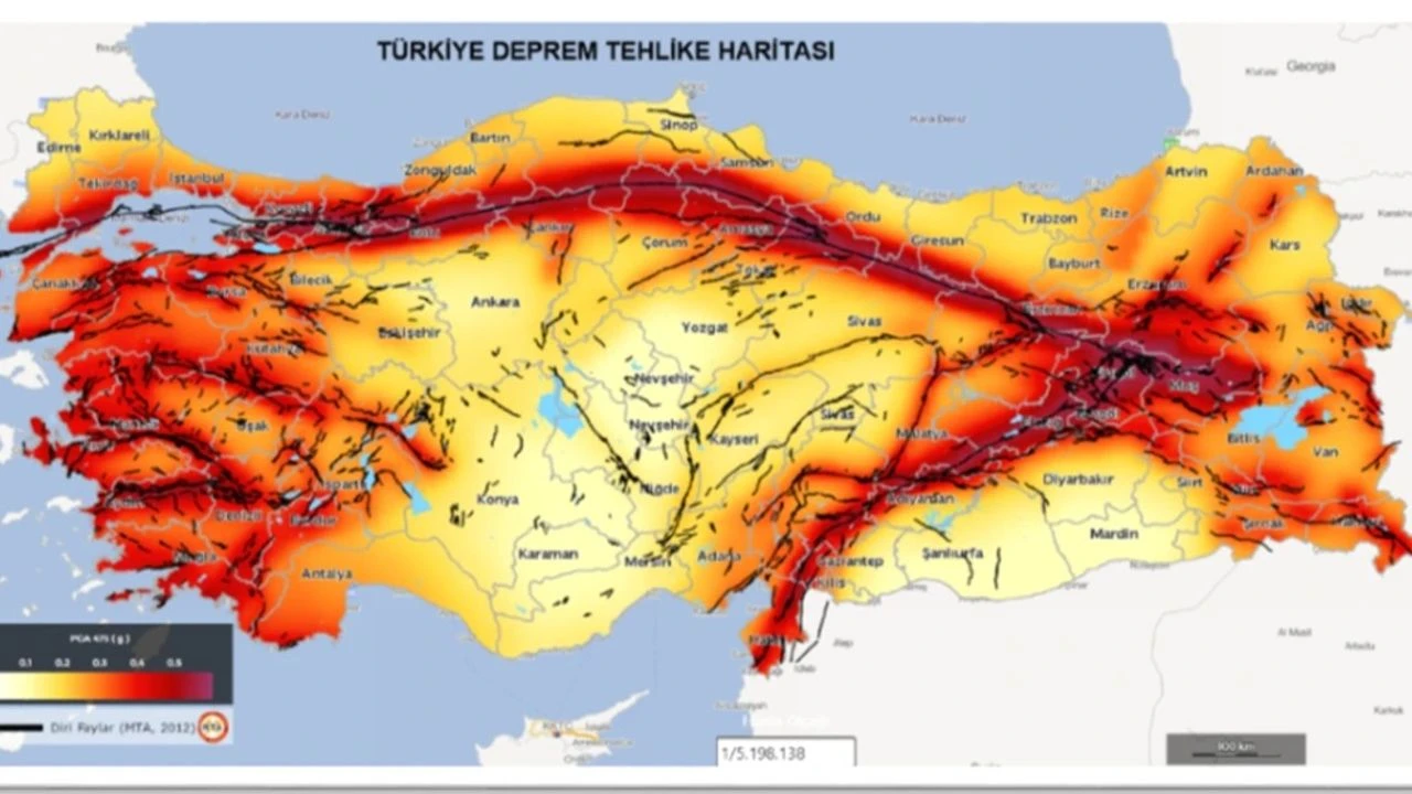 Afad Deprem Risk Yeni Harita 1