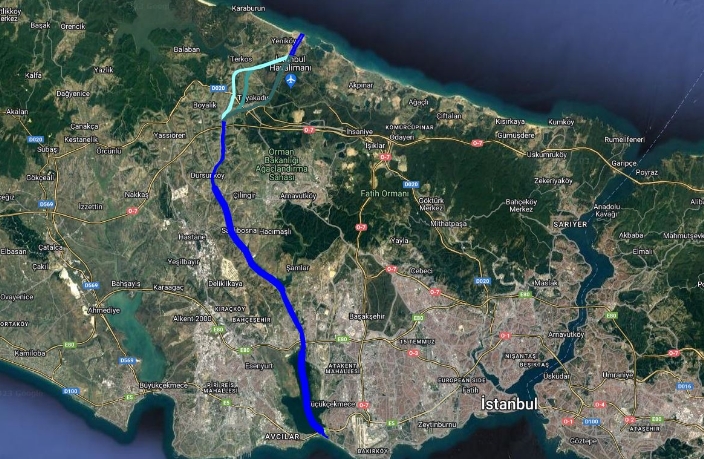 Kanal Istanbul Guzergah