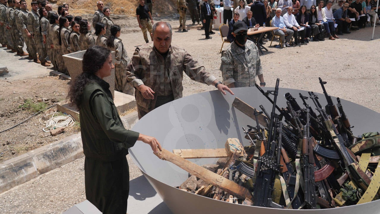 Pkk Silah Birakti Ilk Goruntuler Geldi 1