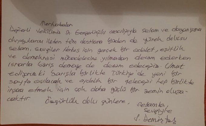 Demirtas Tan Mesaj Herkes Icin Gercek Bir Adalet Esitlik Ve Demokrasi Mucadelesine Yilmadan Devam Edecegiz 1