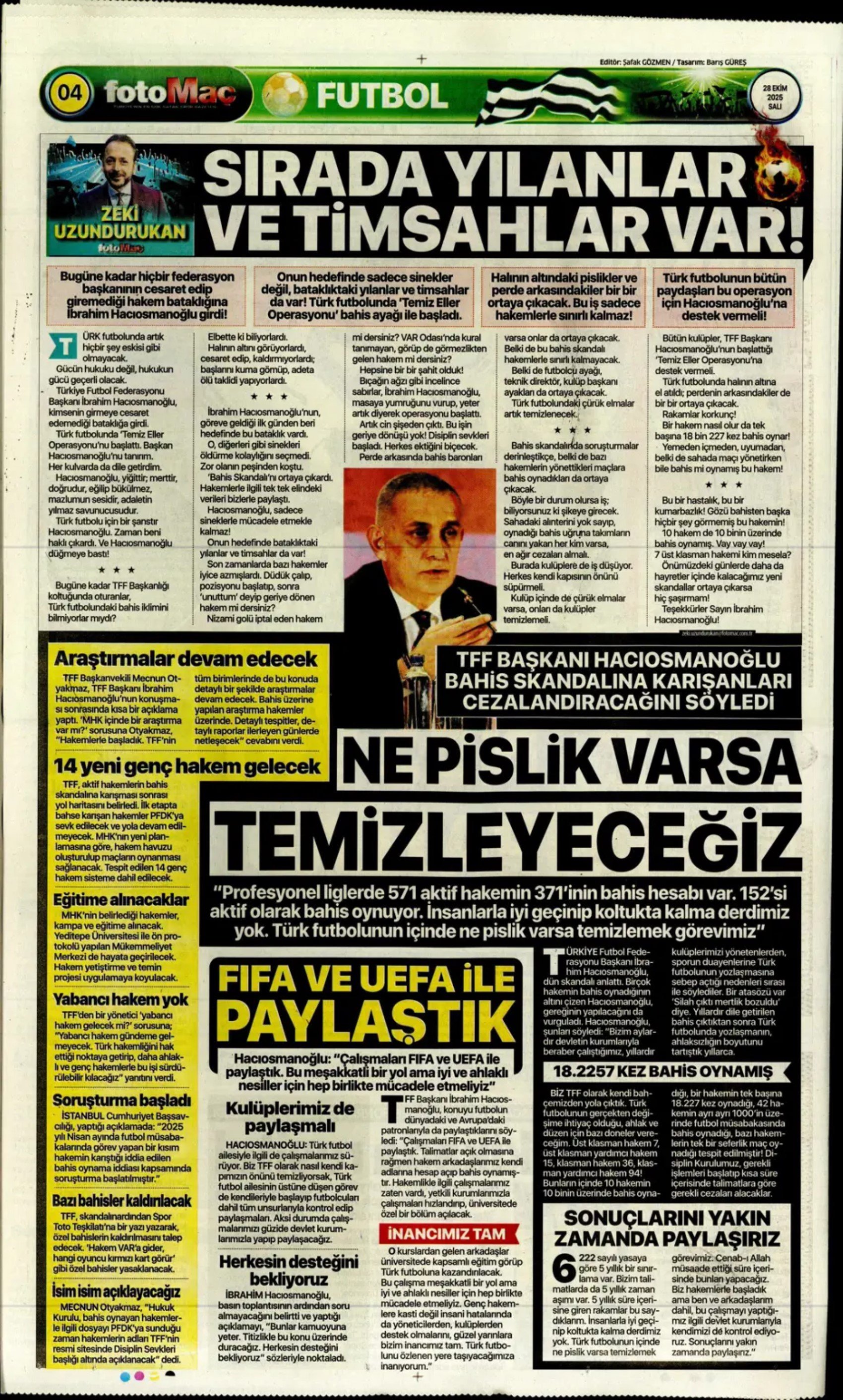 Bahis fırtınası manşetleri sardı! Spor basını tek ses oldu, sayfalar alev aldı