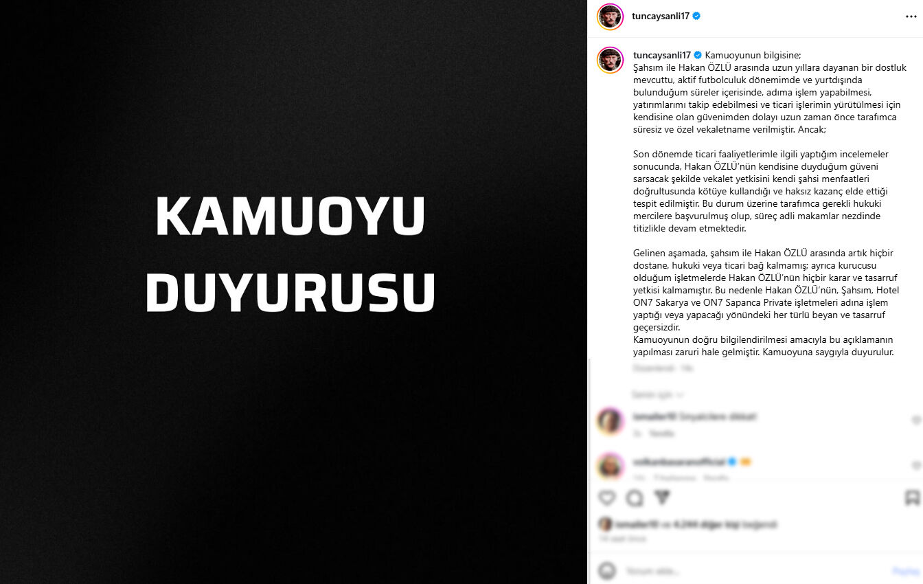 Tuncay Sanli Ortakligi Ve Dostlugu Bitirdi Haksiz Kazanc Elde Etti 1760092133297 2