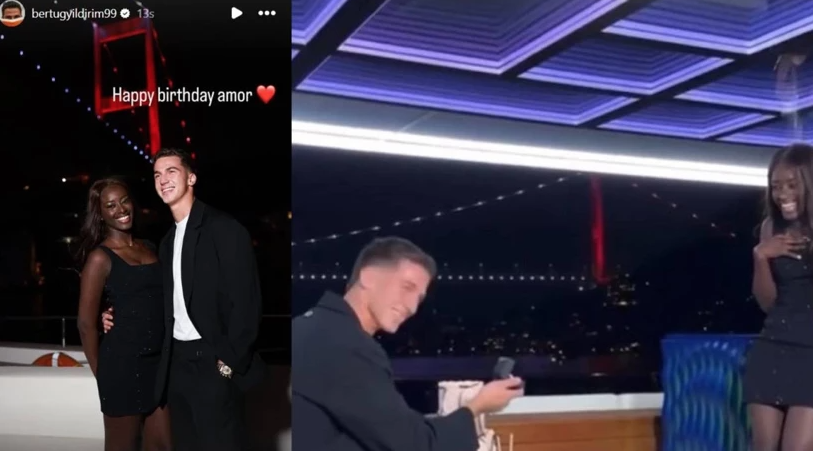 Ayrılığın ardından Bertuğ Yıldırım, şimdilerde Portekizli model Oriana Correia ile mutlu bir ilişki sürdürüyor. Yıldırım’ın sevgilisine yaptığı evlilik teklifi, sosyal medyada geniş yankı buldu. Teknedeki romantik anları paylaşılan çift, hayranlarından çok sayıda tebrik mesajı aldı.