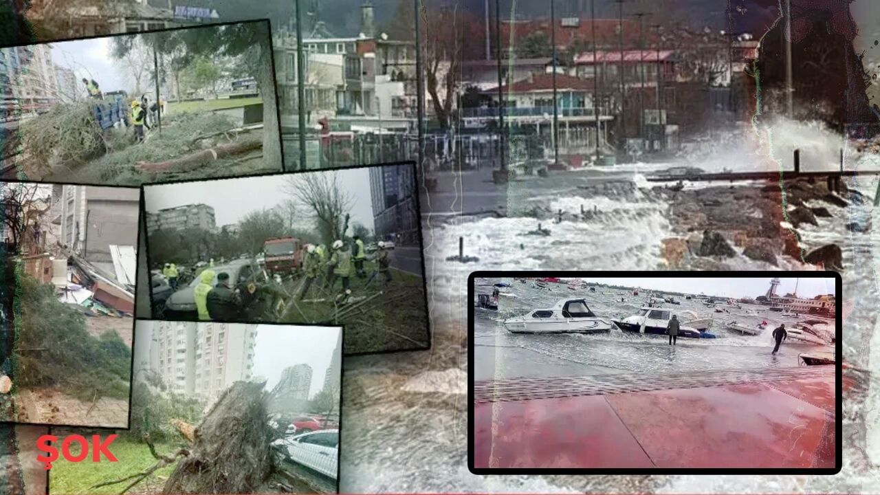 İstanbul savaş alanına döndü! Lodos şehri yerle bir etti