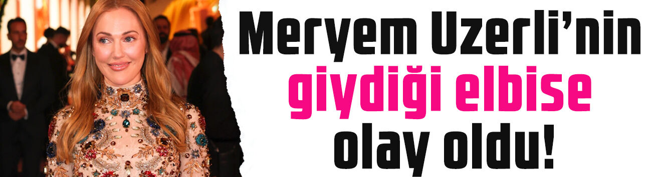 Meryem Uzerli ilki yaşattı: 35 günde işlenen elbiseyle geceye damga vurdu