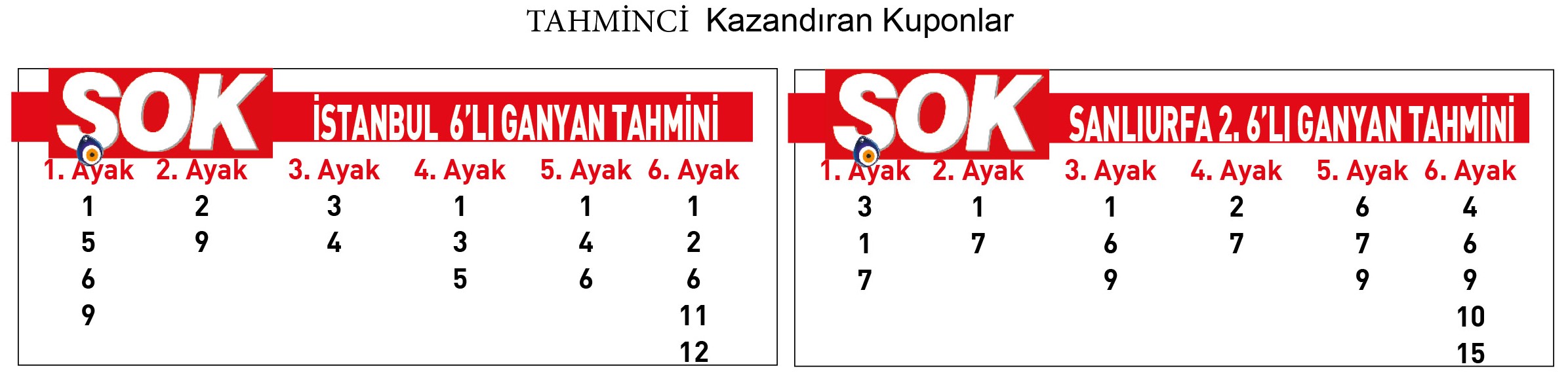 1401 T A H M İ N C İ