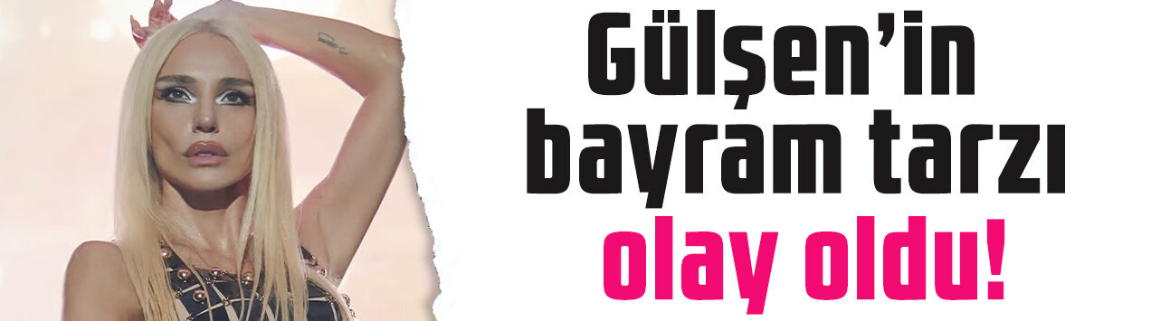 Gülşen'in bayram sahnesindeki tarzı olay oldu! 'Kutudan kıyafet yapmış'
