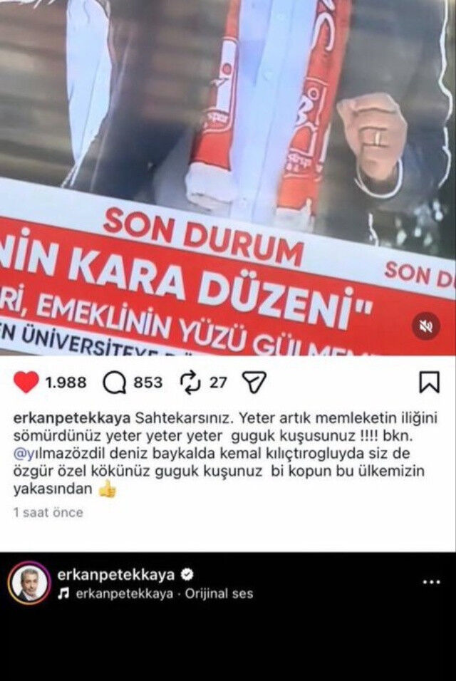 Erkan Petekkayadan Tartisma Ya 1985 E5P0