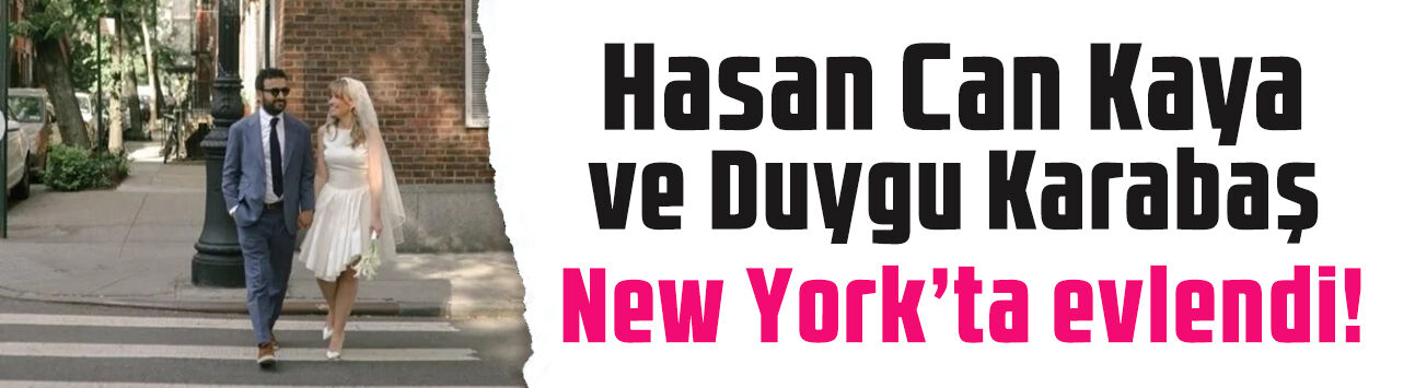 Hasan Can Kaya ile Duygu Karabaş Amerika'da dünyaevine girdi! 'Dün böyle bir şey oldu'
