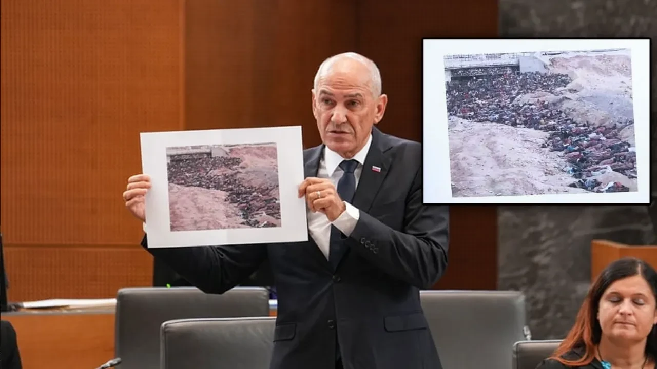 Israilin Taseronu Slovenya Basbakani Jansa Gazzede Cekilen Fotografi Sudan Zannetti 3362610
